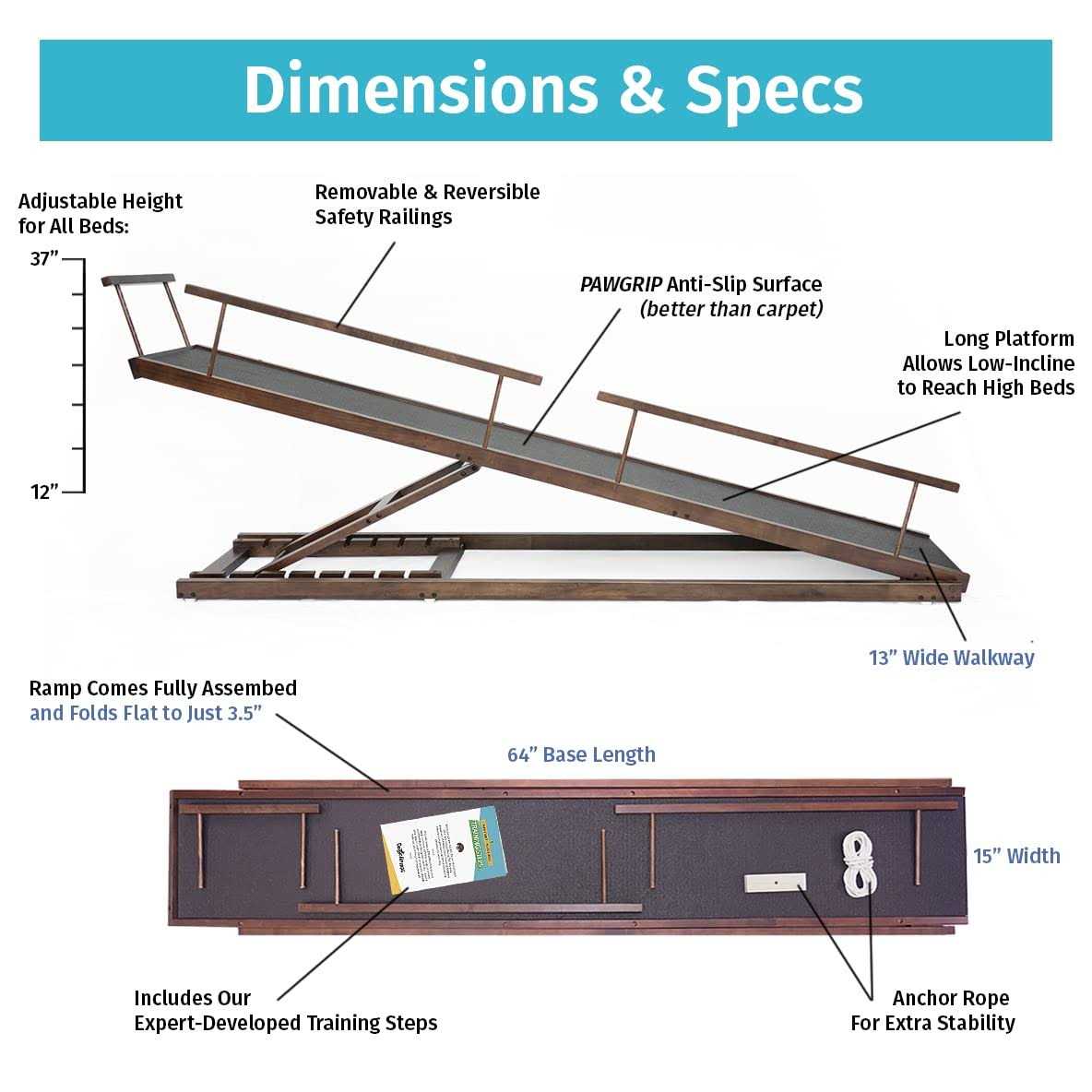 Small Dog Ramp for Beds F749472