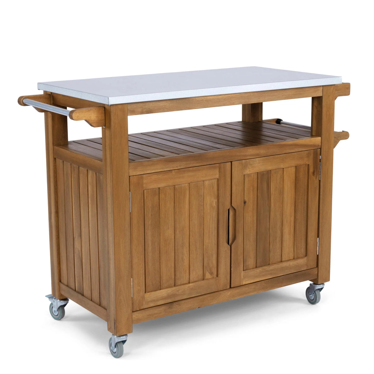 Brown Wood Outdoor Cart O974