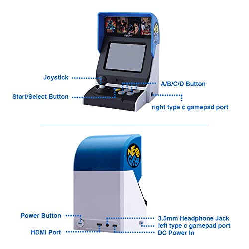 40 Pre-Loaded Classic SNK Games Arcade and Black Gamepad Q9537