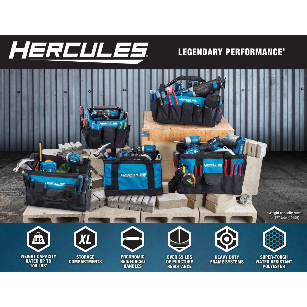 10 in. Tool Tote with 22 Pockets U107