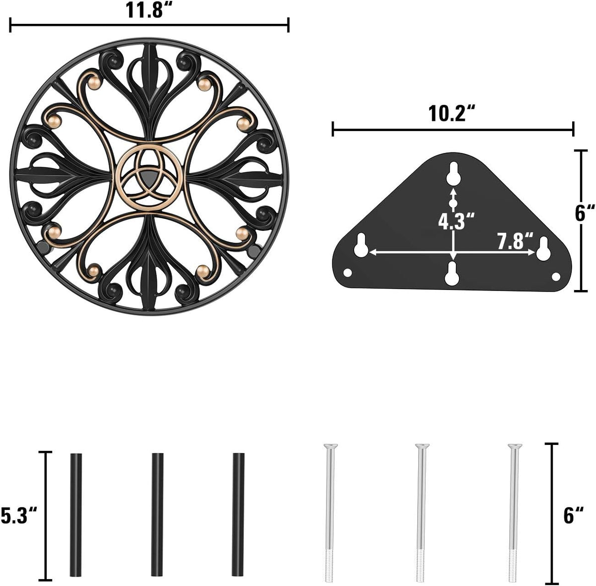 Stainless Cast Aluminum Garden Hose Holder C48936