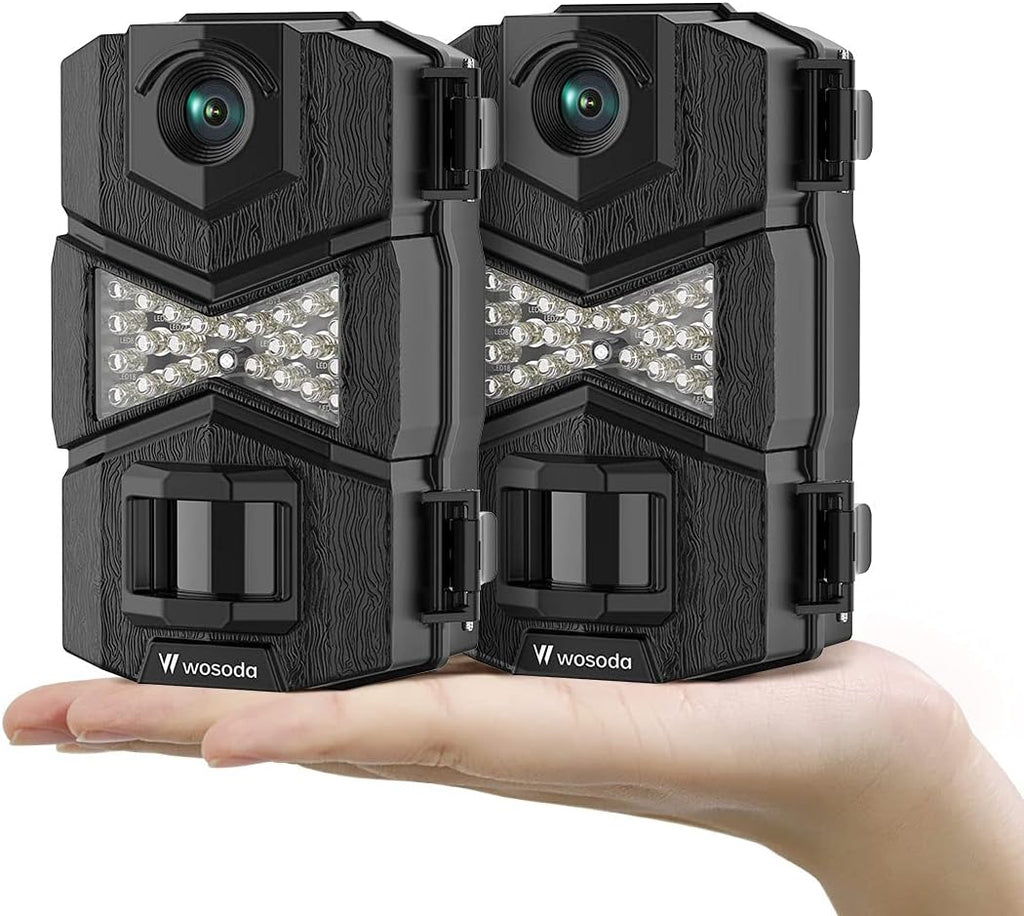 16MP 1080P 2 Pack Trail Camera with Night Vision Wildlife Camera P45676