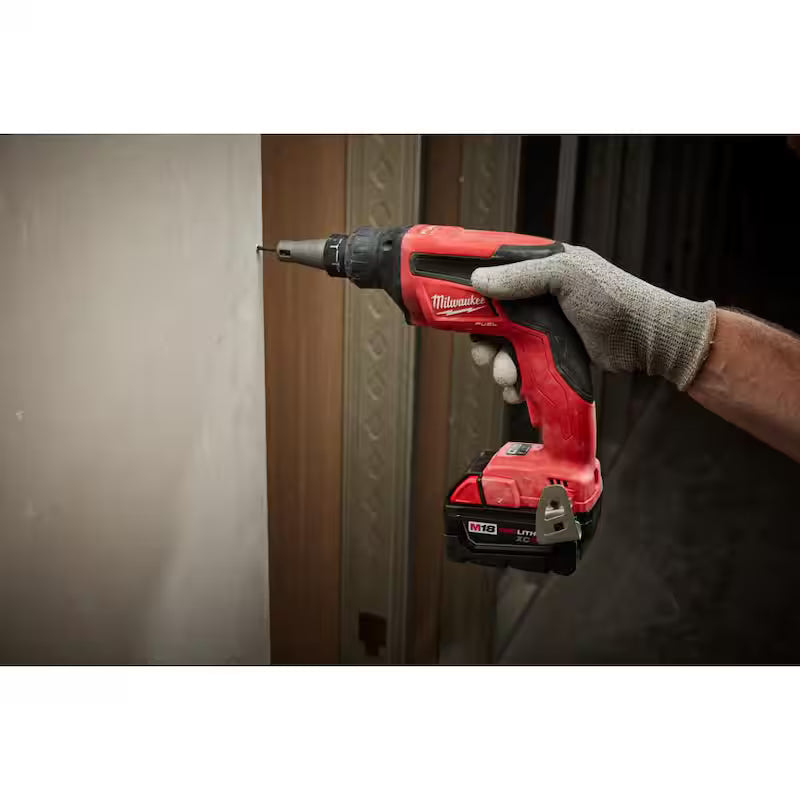 18V Lithium-Ion Brushless Cordless Drywall Screw Gun Kit with Cut Out Tool V433