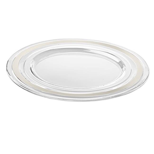 Glass Charger with Platinum Band K544201