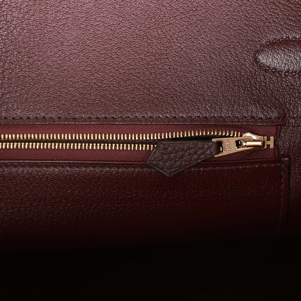 Birkin 35 Rouge Sellier Clemence Gold Hardware I33537