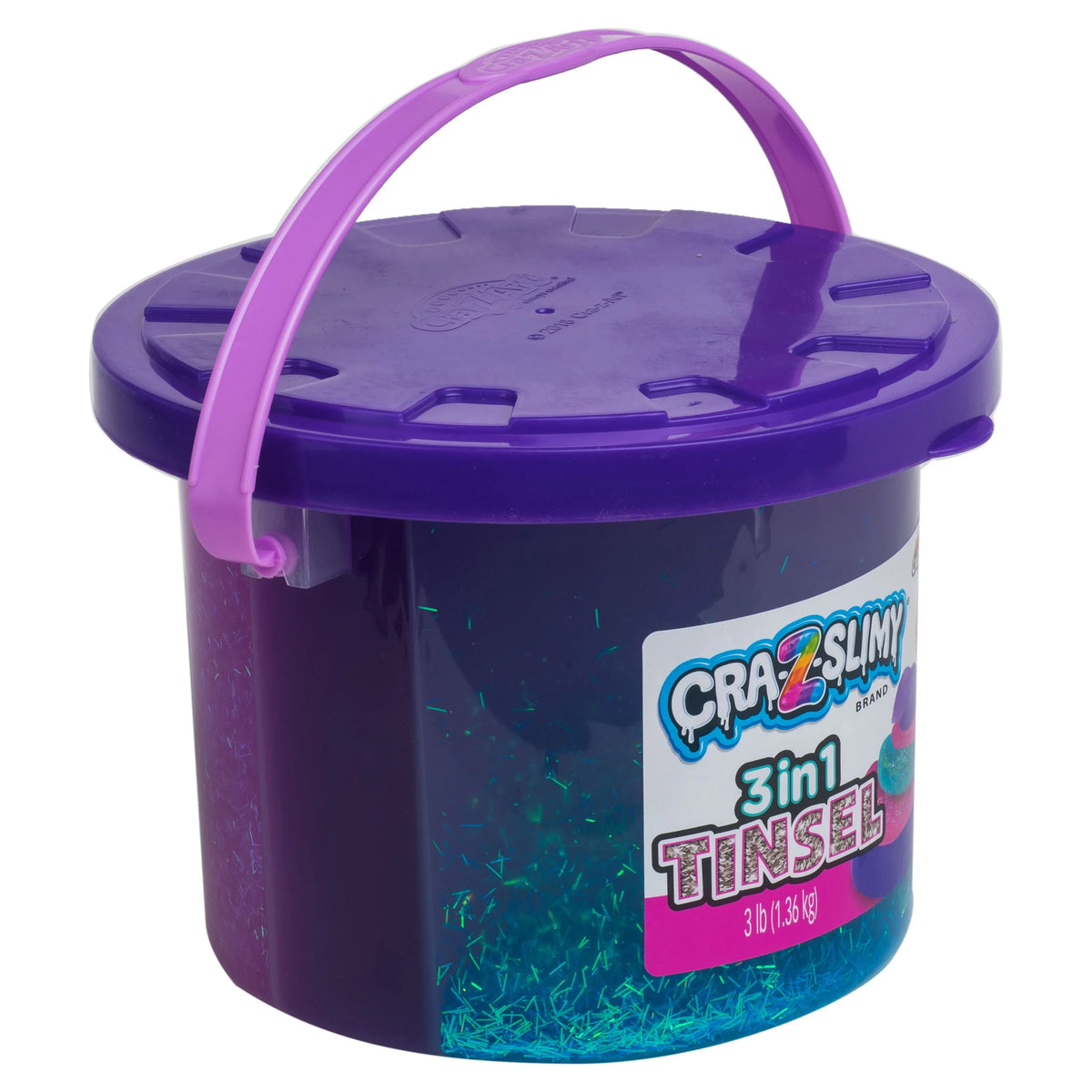 3 in 1 Tinsel Slime 3lbs Bucket P533370