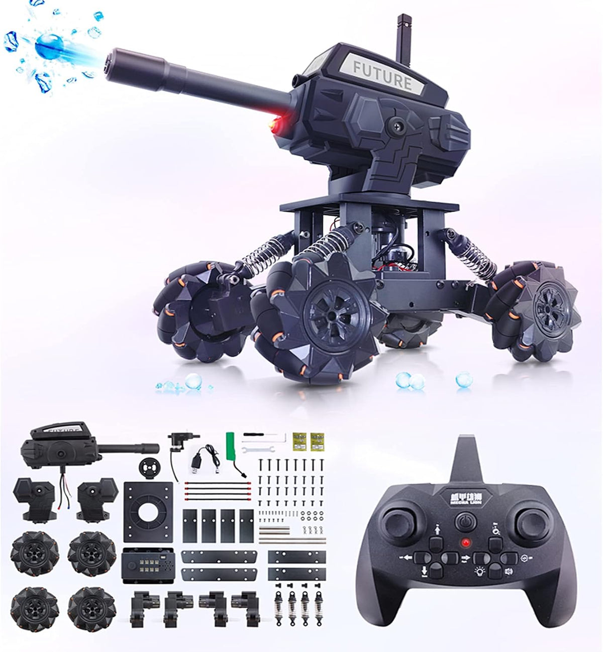 Smart Robot Arm Kit 2-in 1 Science Kits 4-DOF Robotic Car F666