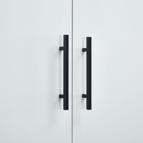 White 4 Door Wood Armoire Wardrobe with 2 Hanging Rods and 2 Drawers L71911