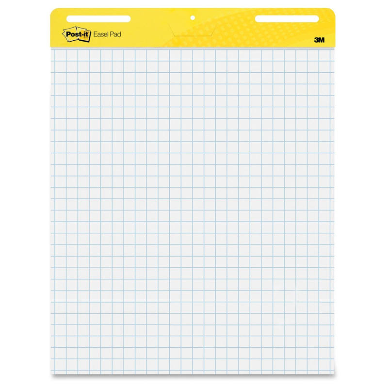 Super Sticky Easel Pads, White, 25" x 30", 2 pack I396