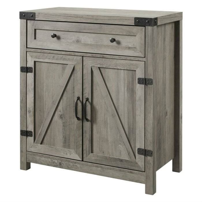 Grey Wash Accent Storage Cabinet S77854