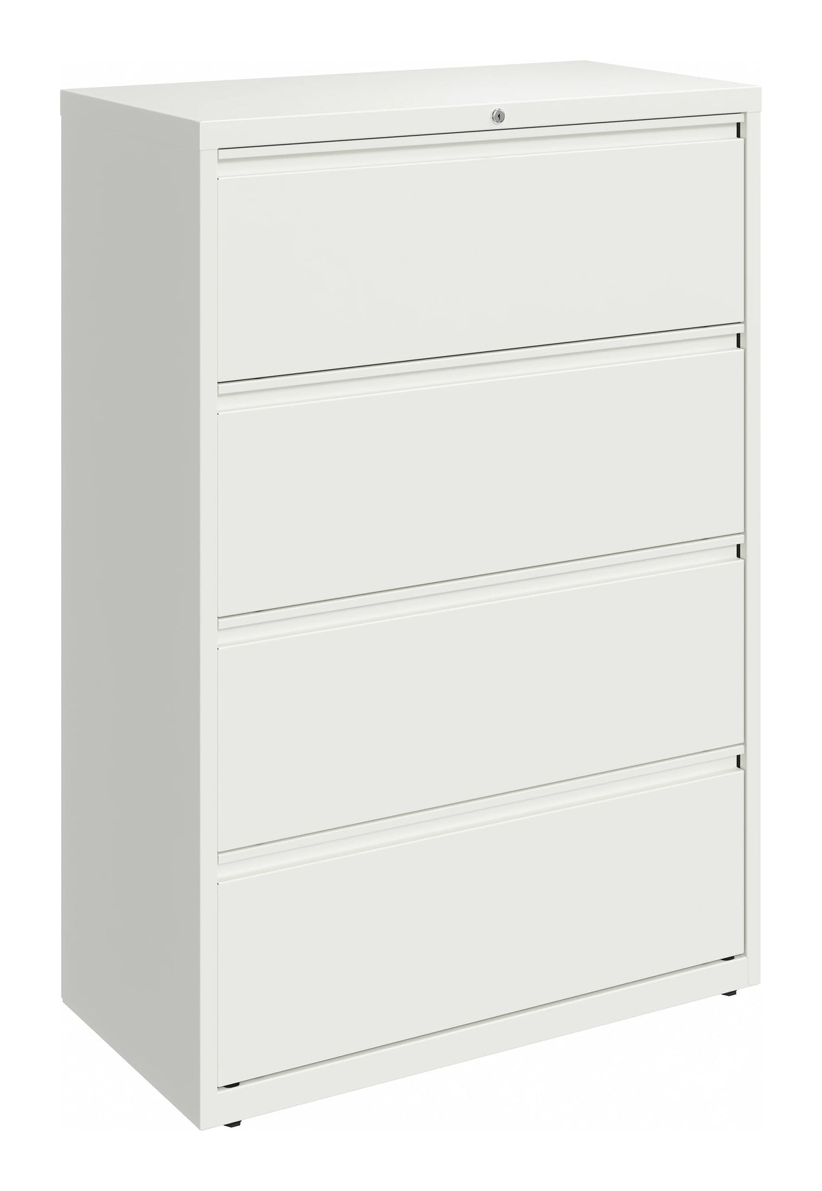 36 Inch Wide 4 Drawer Metal Lateral File Cabinet White D45163