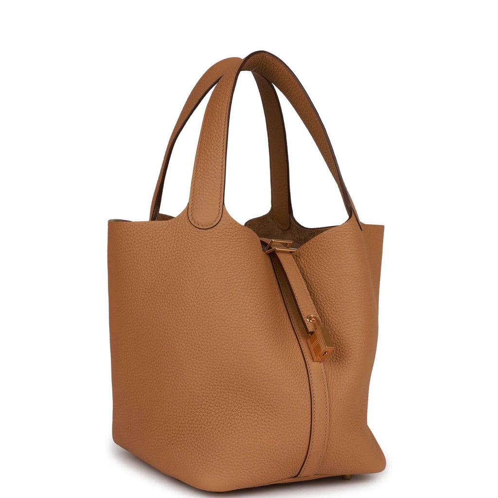 Biscuit Clemence Gold Hardware Bag S812