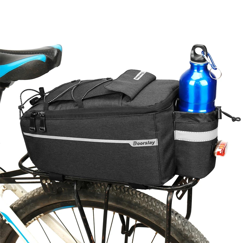Insulated Trunk Cooler Bag Cycling Rear Rack Storage Luggage Bag Reflective MTB Bike Pannier Bag Shoulder Bag P540
