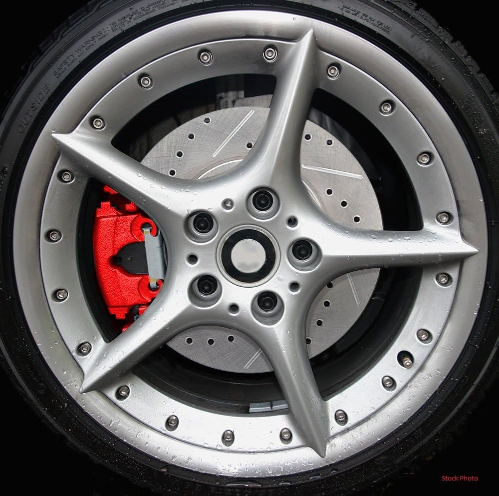 Brake Kit with Red Calipers and Ceramic Pads W668