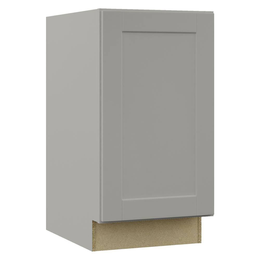 Dove Gray Assembled Pull Out Trash Can Base Kitchen Cabinet V2349