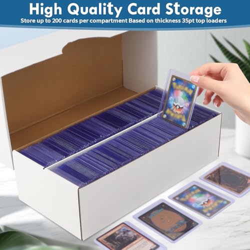 6 Set Cardboard Card Storage Box Q58953
