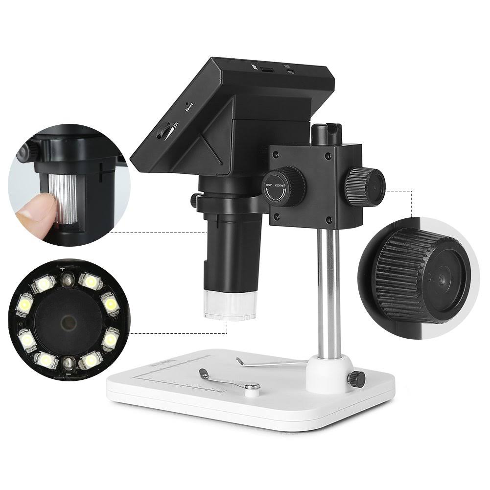 4.3 inch Full Color LCD Digital USB Microscope with 10x-600x Magnification B152