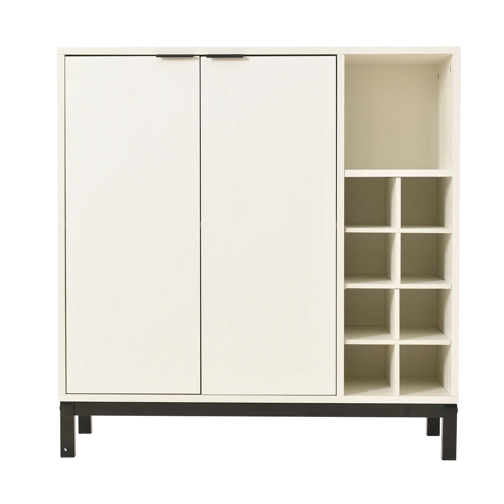 White Sideboard Buffet Cabinet with Storage Z707