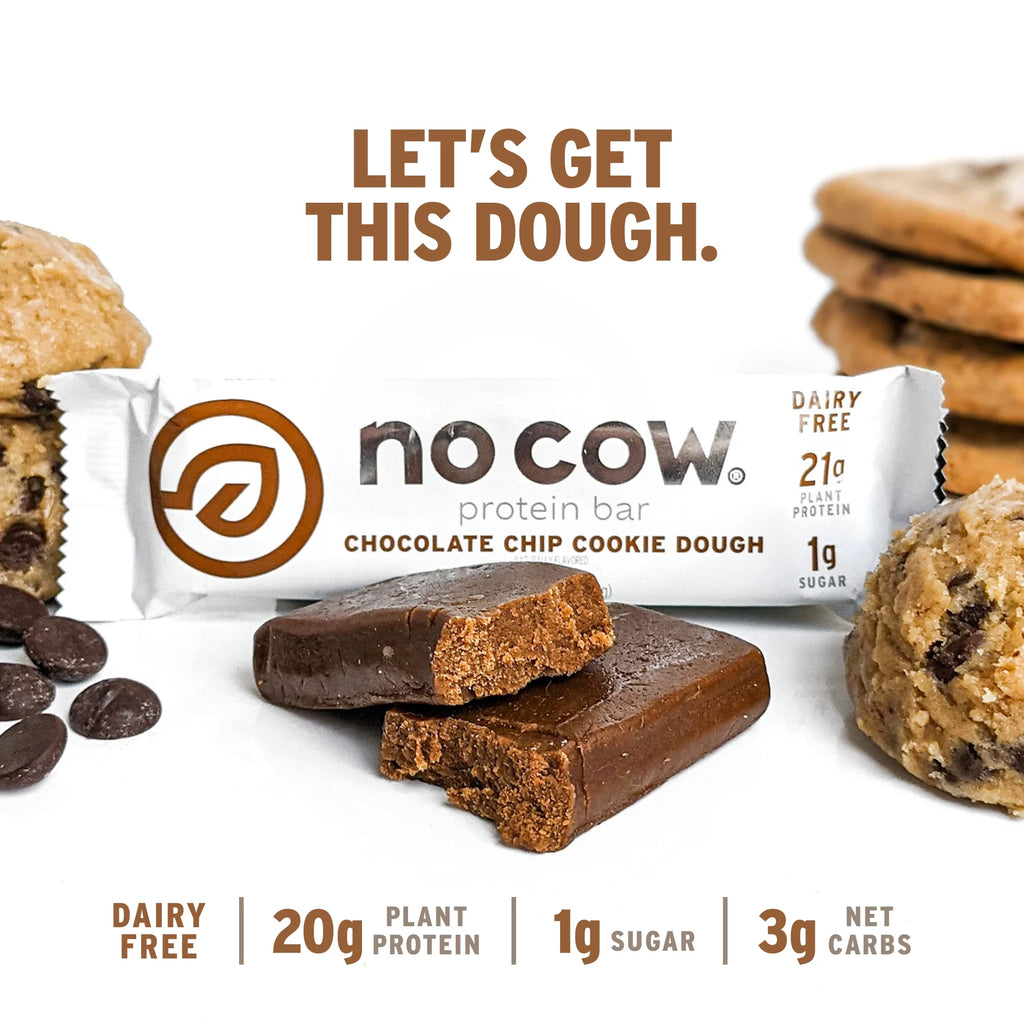 Chocolate Chip Cookie Dough Vegan Protein Bars, Box of 12 C4638