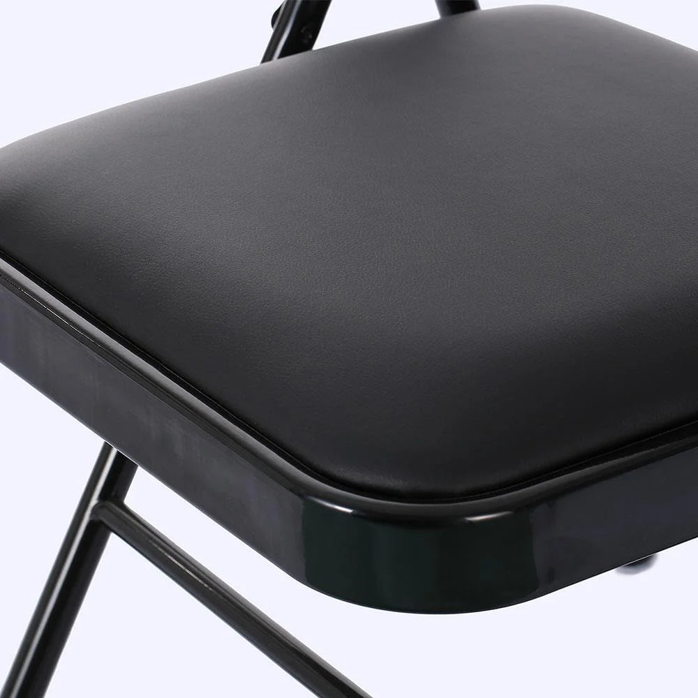Black Leather Folding Conference Chairs X983255