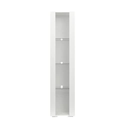 4-Shelves Display Cabinet with Clear Acrylic Door and LED Light B461