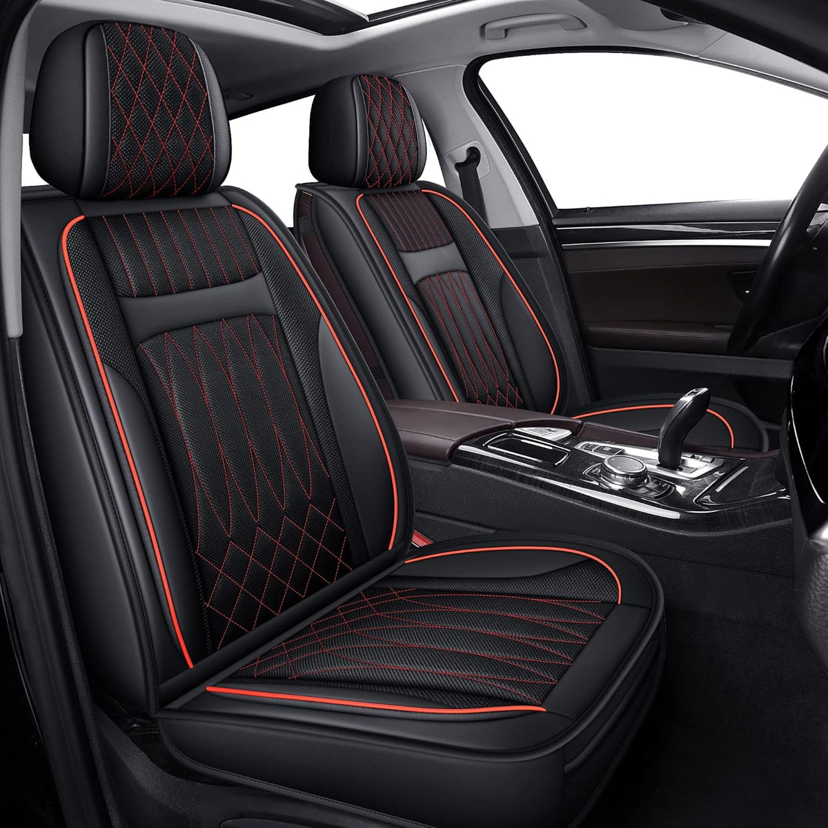Brown Car Seat Covers Full Set C855