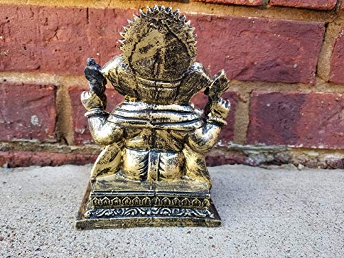 6.25" Multicolor Antique Finish Ganesh Statue W8969