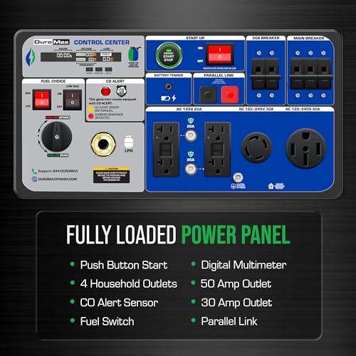 9,500-Watt Dual Fuel Digital Inverter Portable Generator N701