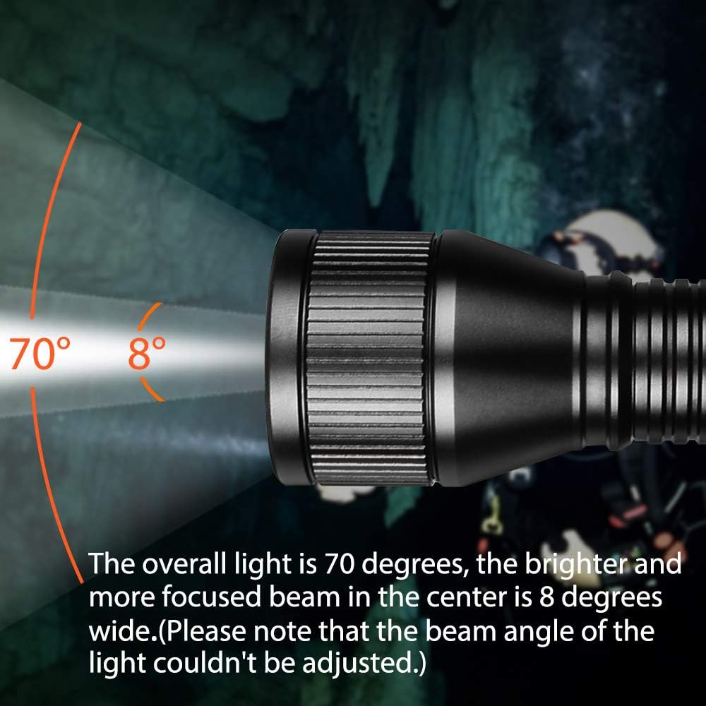 1000 Lumens Dive Light with Battery and Charger F13494