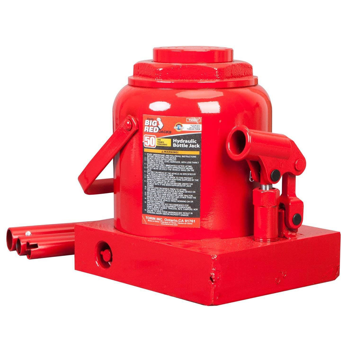 50 Ton Capacity Hydraulic Steel Bottle Jack I5574