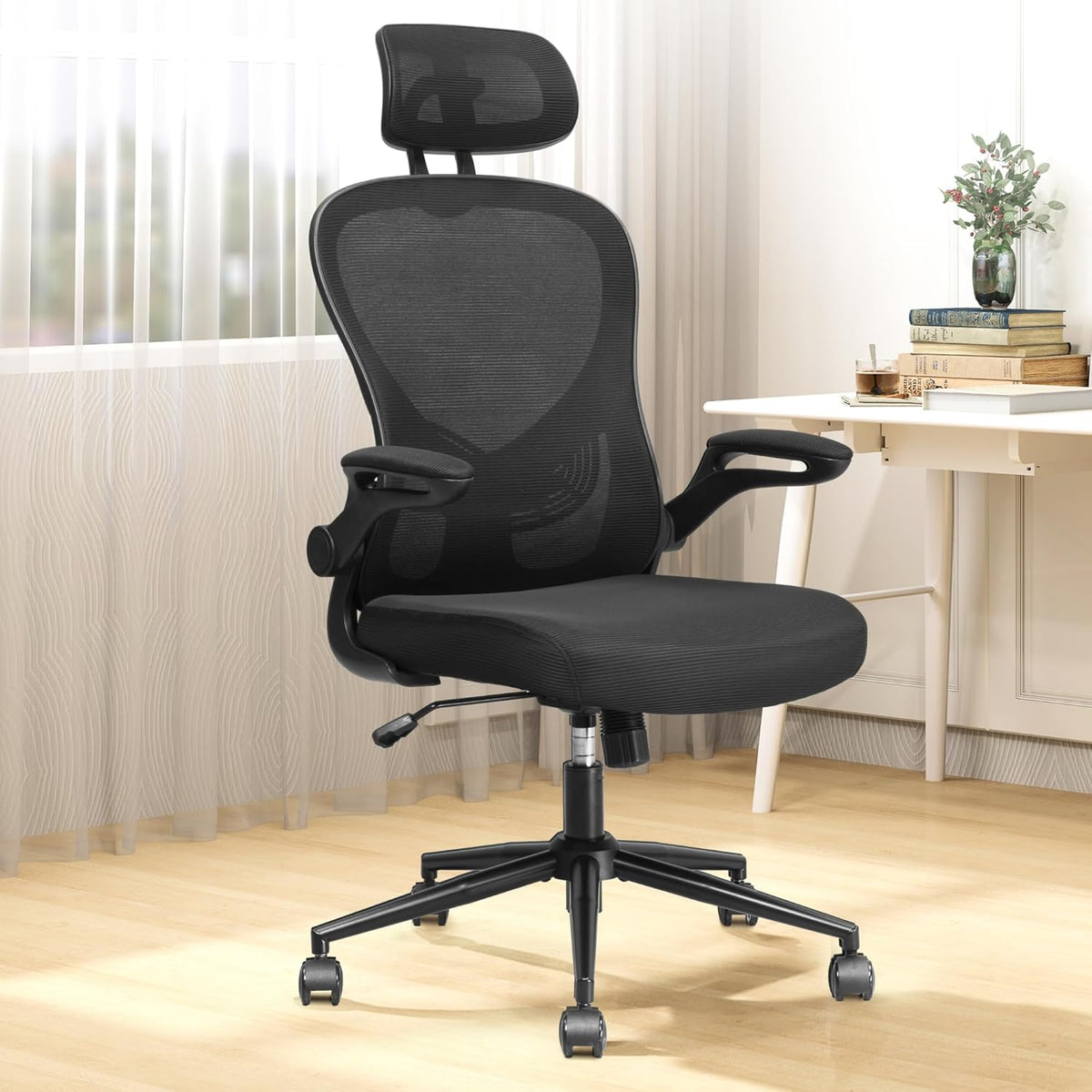 High Back Mesh Office Chair with Adjustable Lumbar Support Y382089