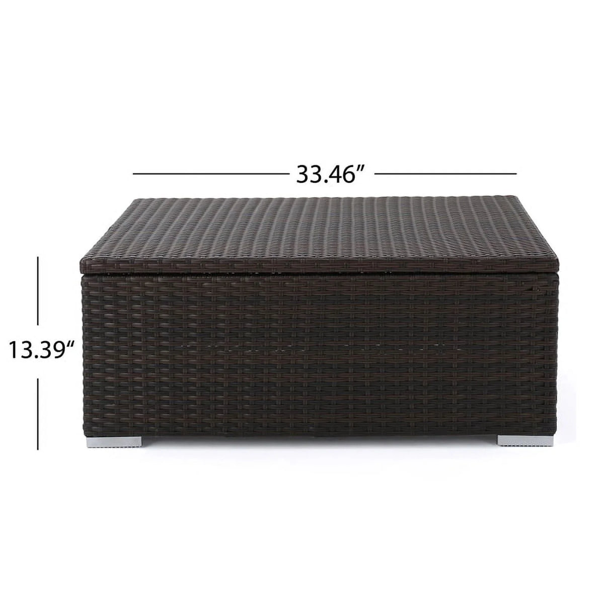 Outdoor Wicker Storage Coffee Table C7587