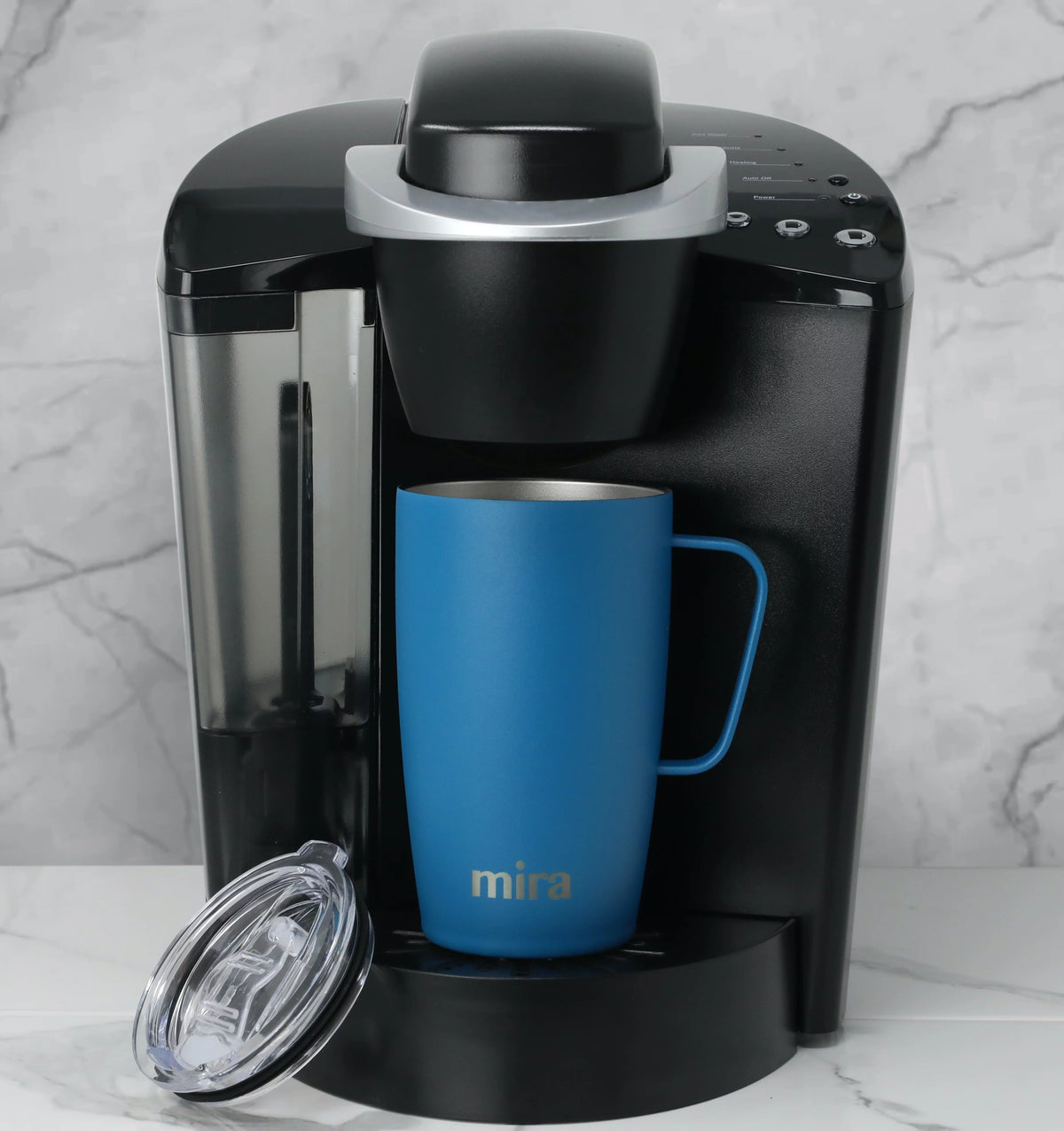 18oz Stainless Steel Vacuum Insulated Coffee Mug with Handle & Lid P306220