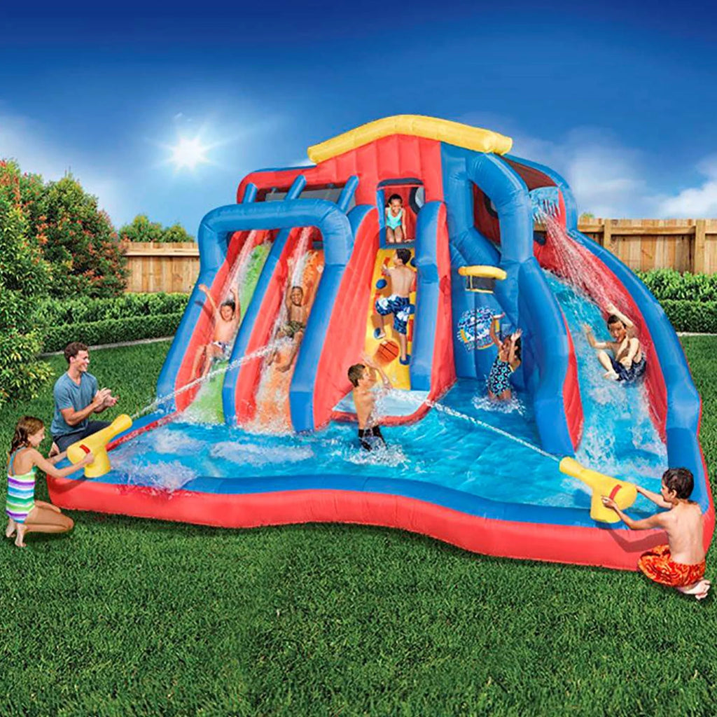 Inflatable Play Water Park with Slides and Water Cannons A924829