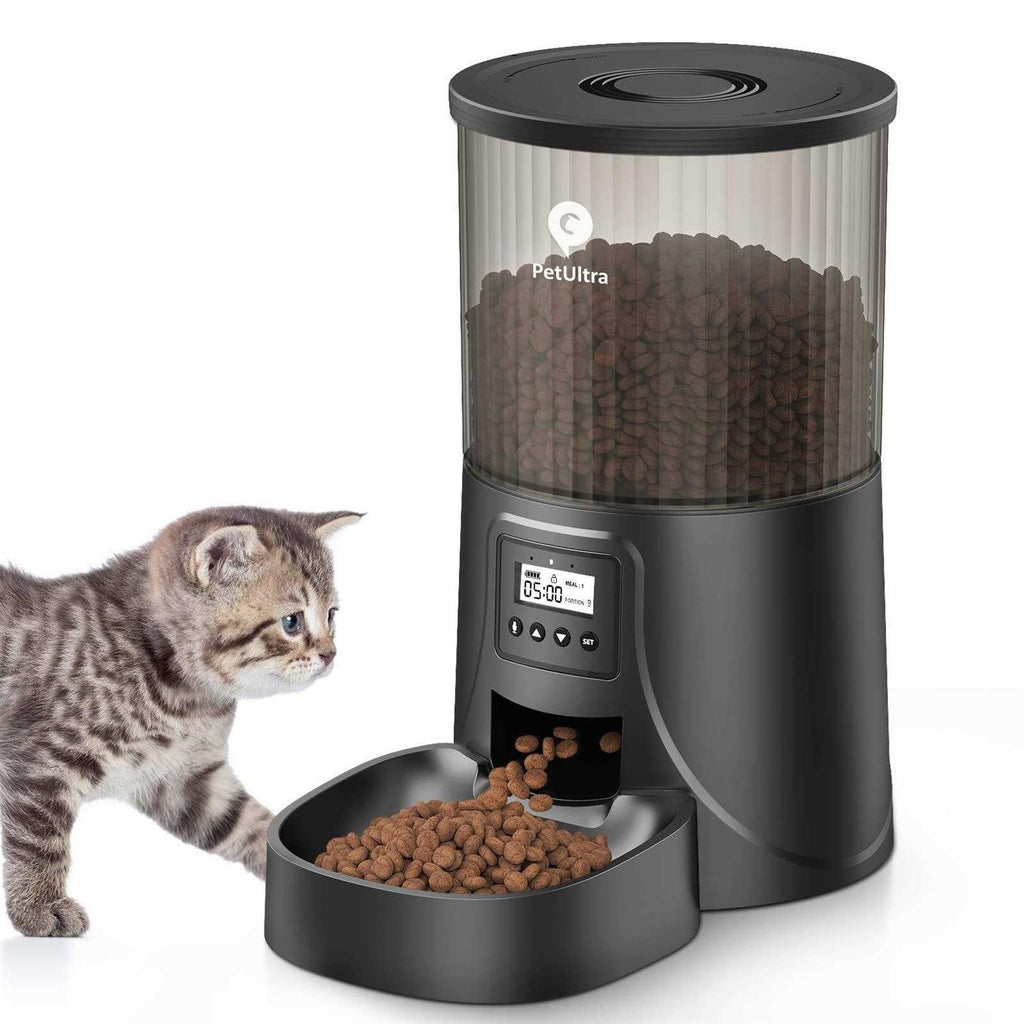 Automatic Cat Feeders 4L Programmable Control 1-4 Meals Dry Food Dispenser N66688