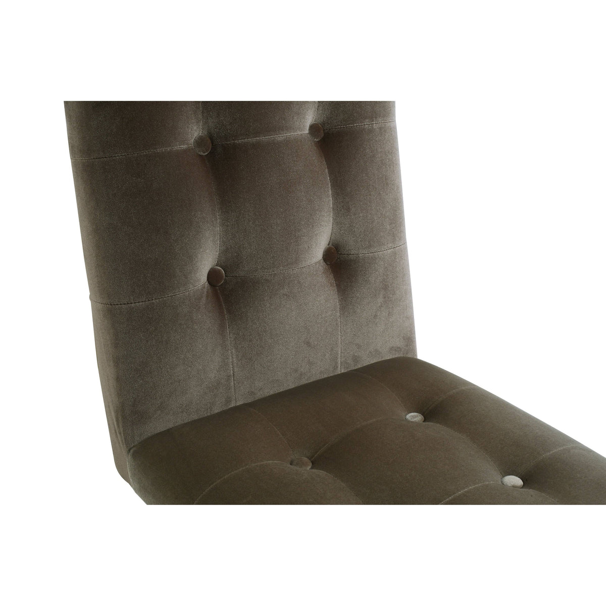 Taupe Velvet Dining Side Chair H5658