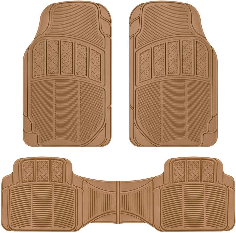 4pc Rubber Car Floor Mats with Trunk Cargo Liner H148