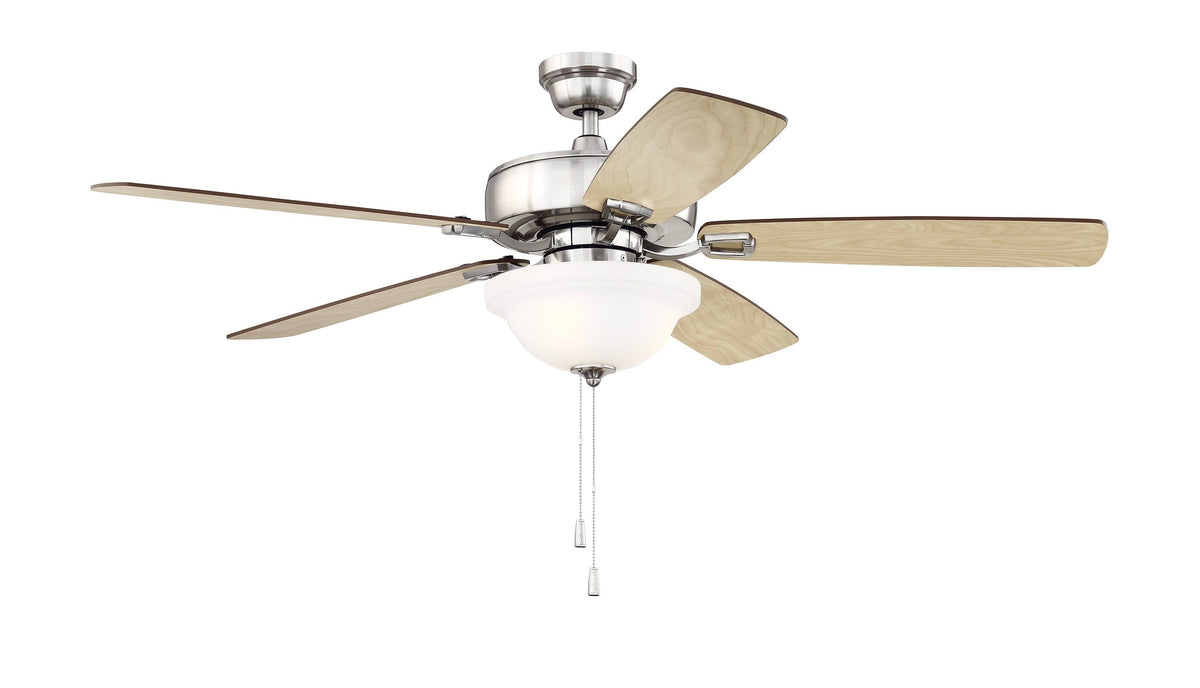 Brushed Polished Nickel Ceiling Fan W803
