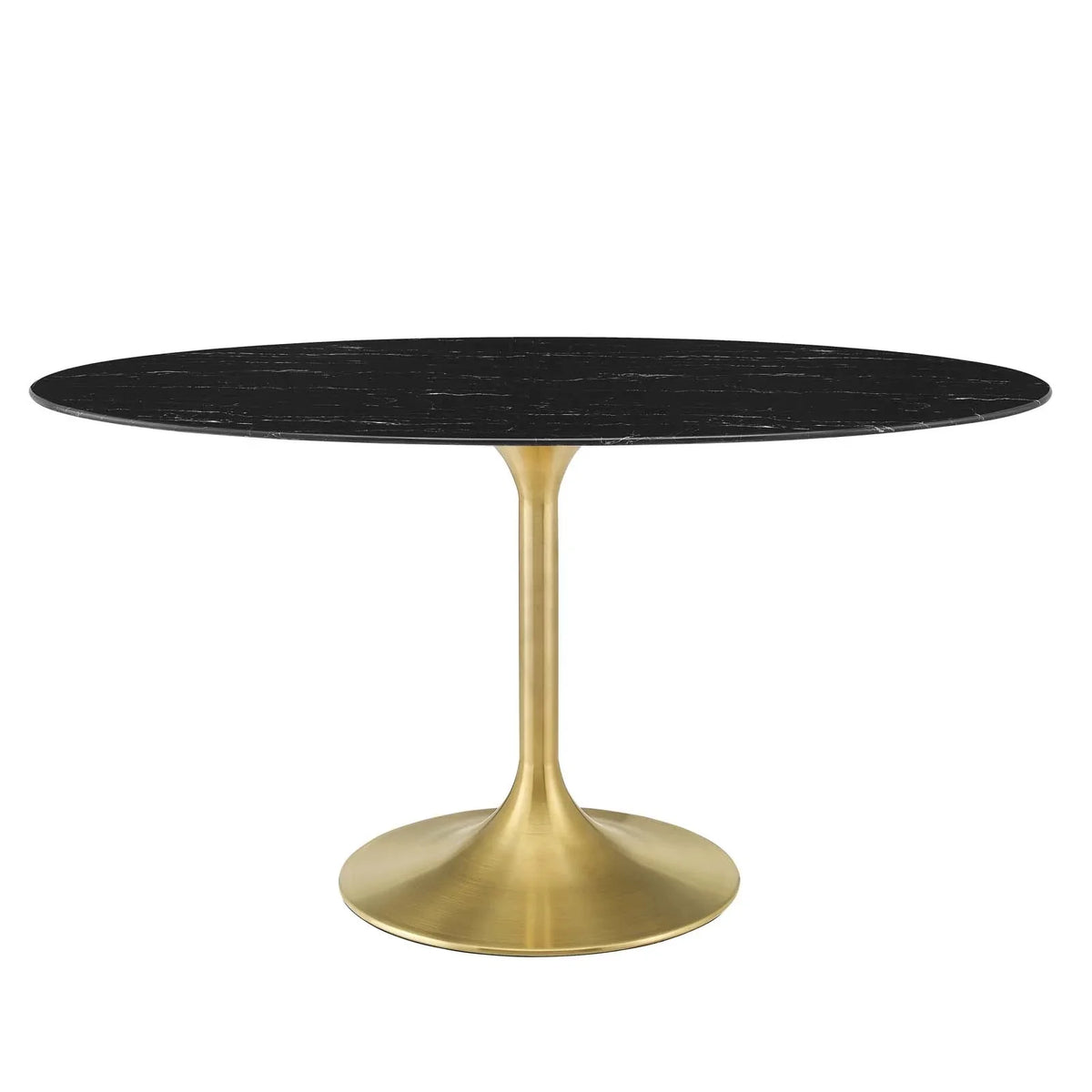 60" Oval Artificial Marble Dining Table T73491