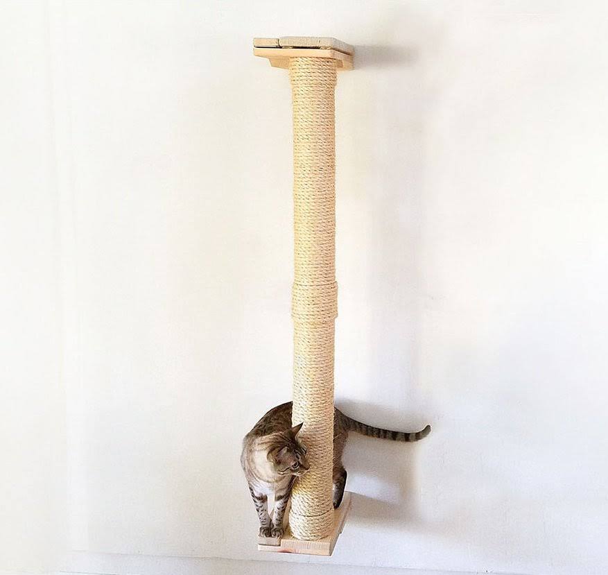 Cat Mod Climbing Vertical Sisal Pole Wall, Unfinished X518516
