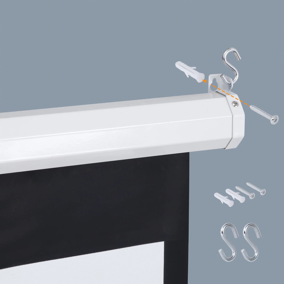 100 Diagonal 16:9 Projector Screen D185