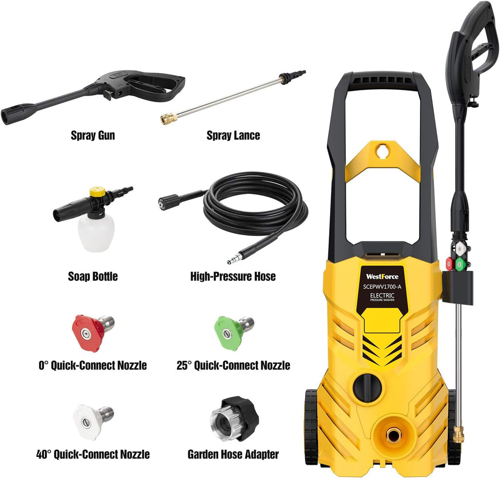 2800 PSI Electric Pressure Washer with Interchangeable Nozzles Z550