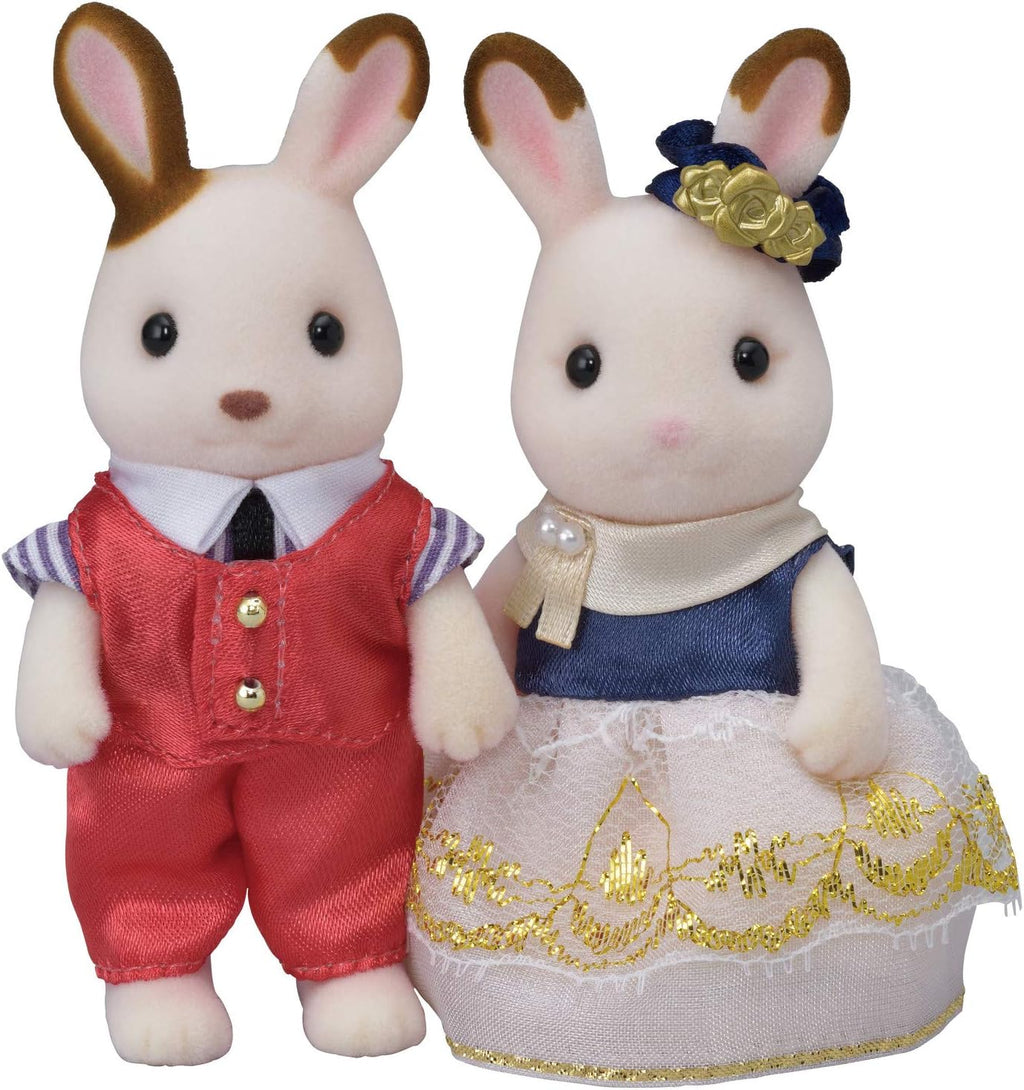 Set of 2 Collectible Doll Figures with Fashion and Floral Accessories Y168470