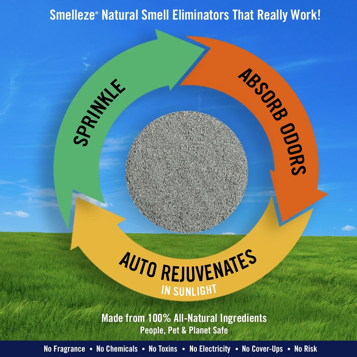 Natural Dead Animal Odor Removal Granules, 2 lbs. B38508