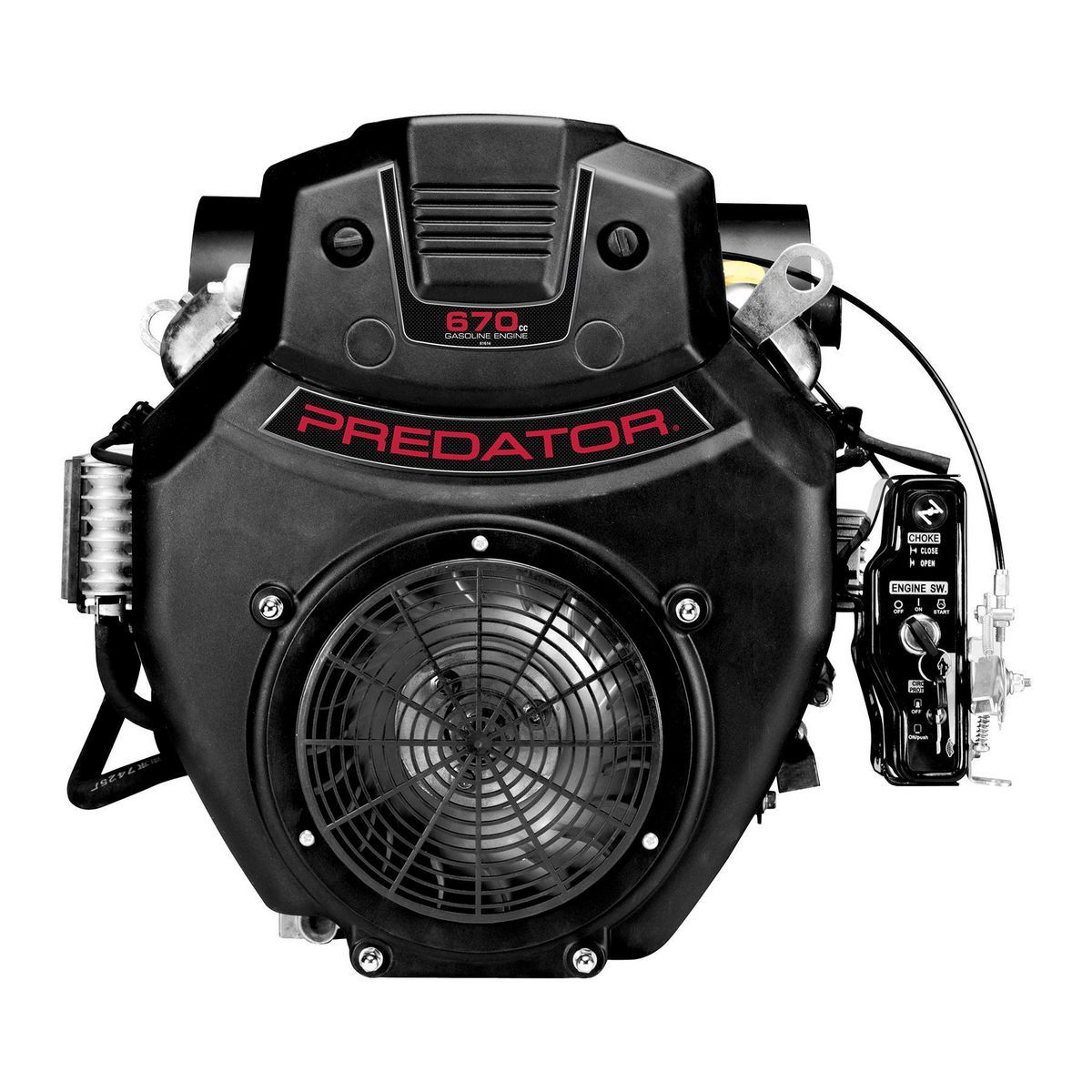 670cc V-Twin Horizontal Shaft Gas Engine V420110