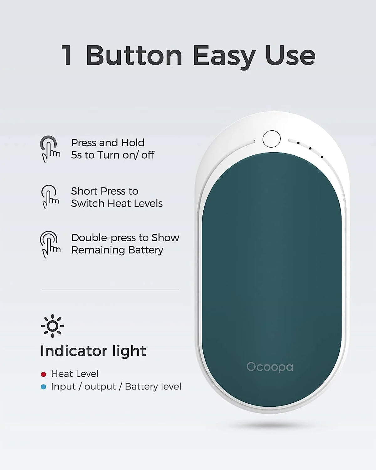 Rechargeable 5200mAh Electric Hand Warmers I574
