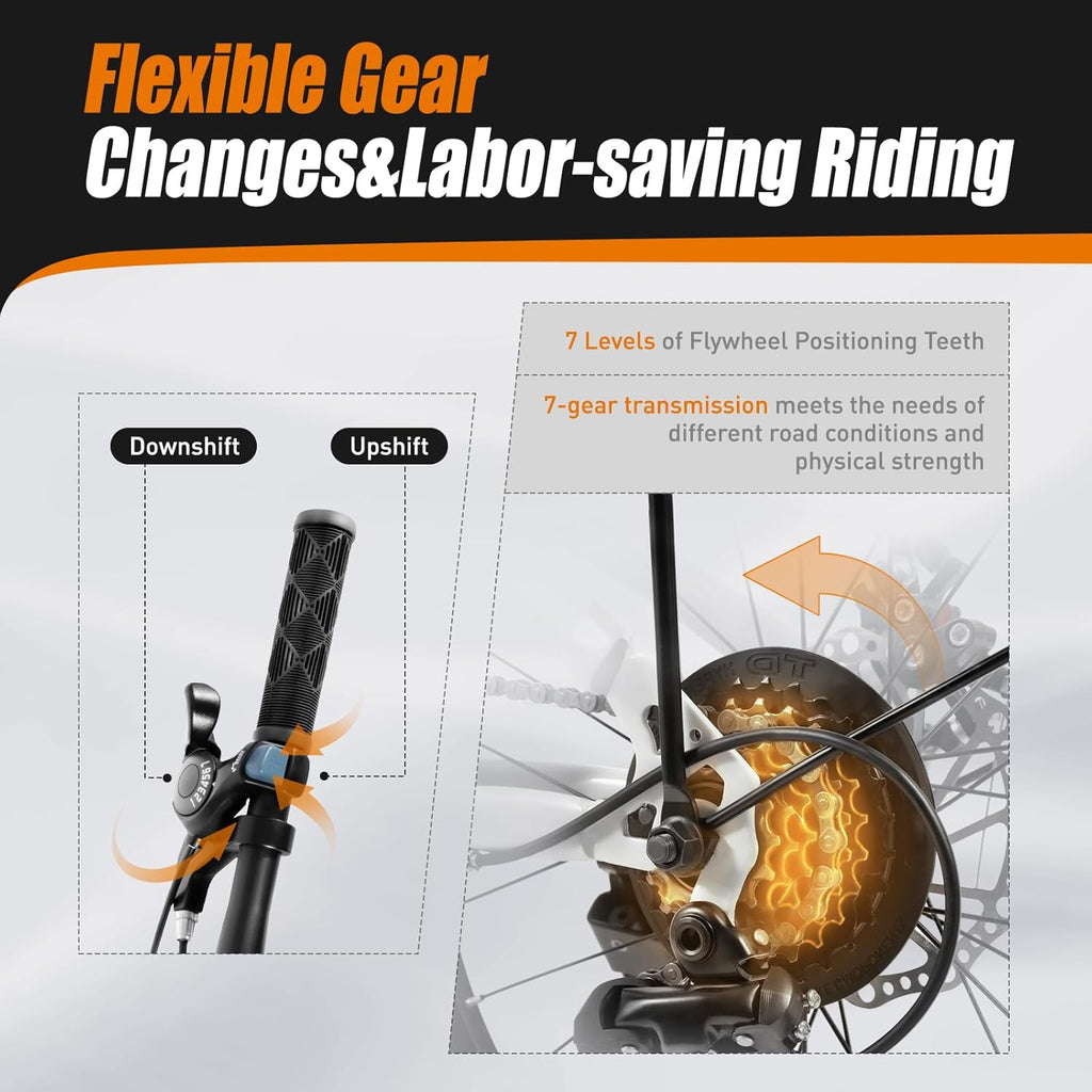 20-inch 7 Speed Folding Bicycle with Disc Brake N819327