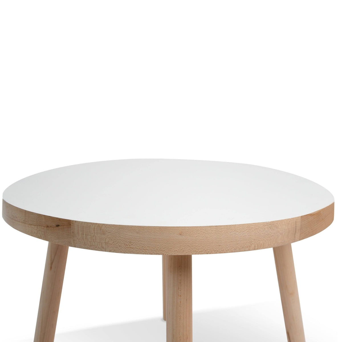 Round Kids Table Walnut White 30x22 R12252