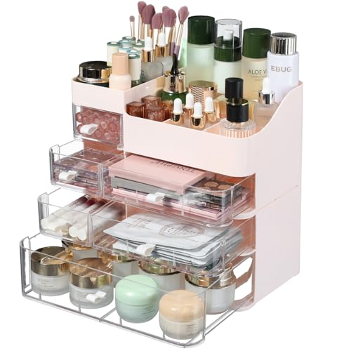 Plastic White 3 Drawer Makeup Organizer G26080