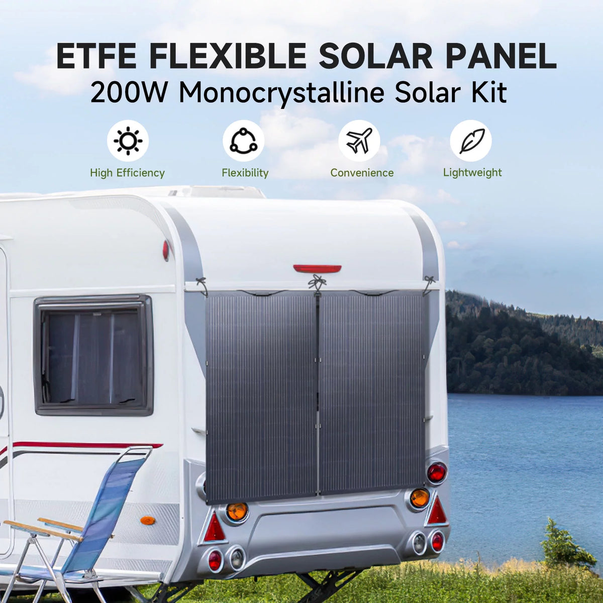 2500W 2016Wh LiFePO4 Portable Solar Generator Kit with 800W Solar Panel P4475